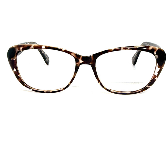 zenni eyeglasses women Brown Multicolor Tortoise Full Rim H18876 - Picture 1 of 7